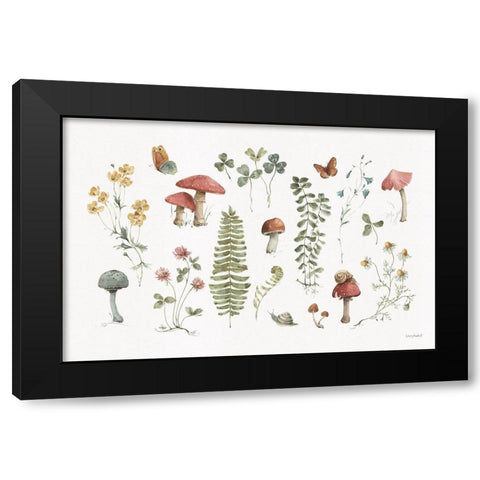 Forest Treasures 01 Black Modern Wood Framed Art Print with Double Matting by Audit, Lisa