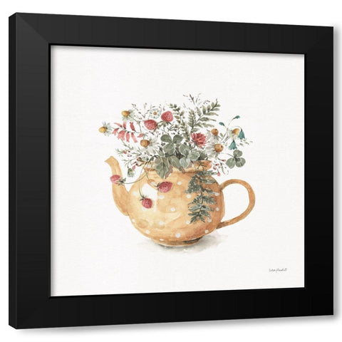 Garden Tea 02 Black Modern Wood Framed Art Print by Audit, Lisa