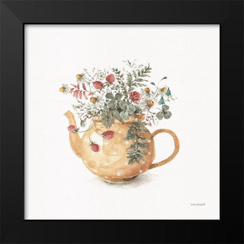Garden Tea 02 Black Modern Wood Framed Art Print by Audit, Lisa