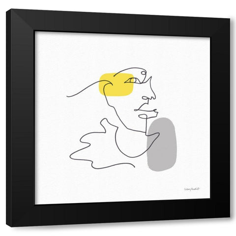 Glow 02 Black Modern Wood Framed Art Print with Double Matting by Audit, Lisa