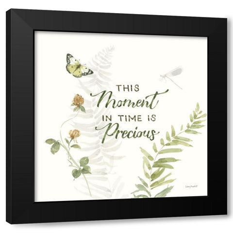 Green Fields VI Black Modern Wood Framed Art Print with Double Matting by Audit, Lisa