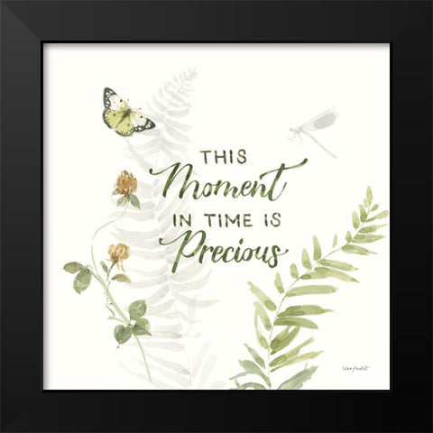 Green Fields VI Black Modern Wood Framed Art Print by Audit, Lisa