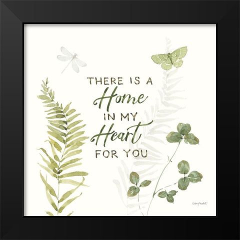 Green Fields VIII Black Modern Wood Framed Art Print by Audit, Lisa