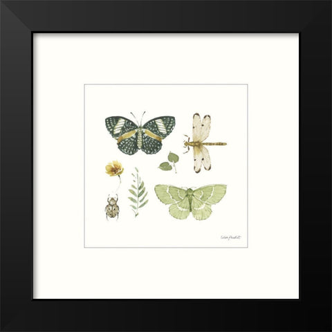 Green Fields XIII Black Modern Wood Framed Art Print by Audit, Lisa