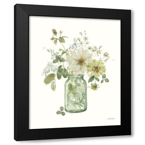 Green Fields XXV Black Modern Wood Framed Art Print by Audit, Lisa