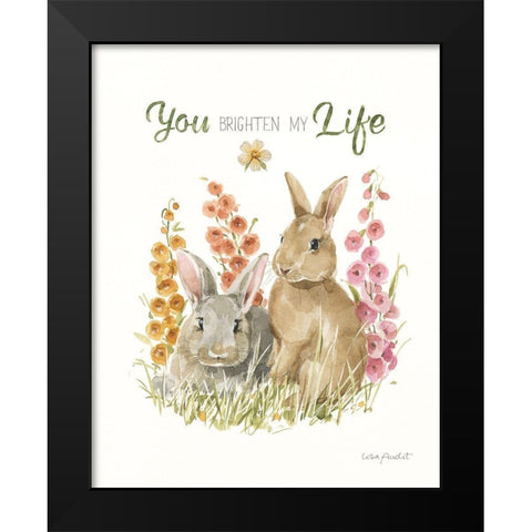 Hop on Spring IX Black Modern Wood Framed Art Print by Audit, Lisa