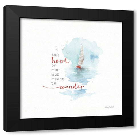 Guided by the Wind Black Modern Wood Framed Art Print by Audit, Lisa