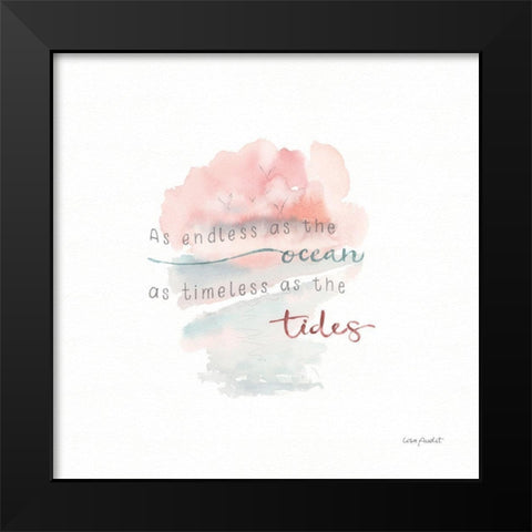 Endless as the Ocean Black Modern Wood Framed Art Print by Audit, Lisa
