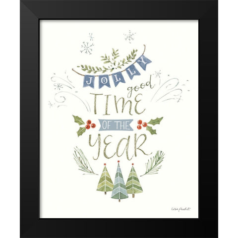 Jolly Gnomes XIV Black Modern Wood Framed Art Print by Audit, Lisa