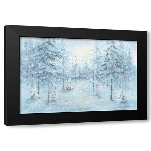 Let it Snow 03 Black Modern Wood Framed Art Print by Audit, Lisa