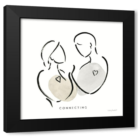 Lines of Life I Black Modern Wood Framed Art Print by Audit, Lisa