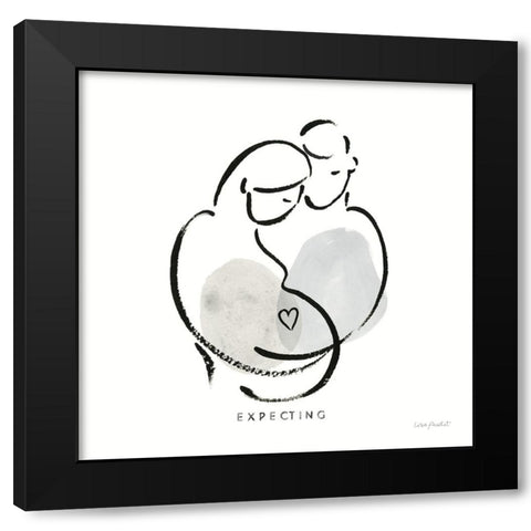 Lines of Life III Black Modern Wood Framed Art Print by Audit, Lisa