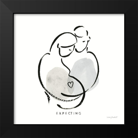 Lines of Life III Black Modern Wood Framed Art Print by Audit, Lisa