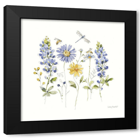 Lovely Blues II Black Modern Wood Framed Art Print by Audit, Lisa