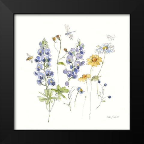 Lovely Blues IV Black Modern Wood Framed Art Print by Audit, Lisa