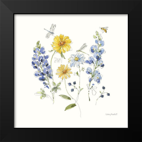 Lovely Blues V Black Modern Wood Framed Art Print by Audit, Lisa