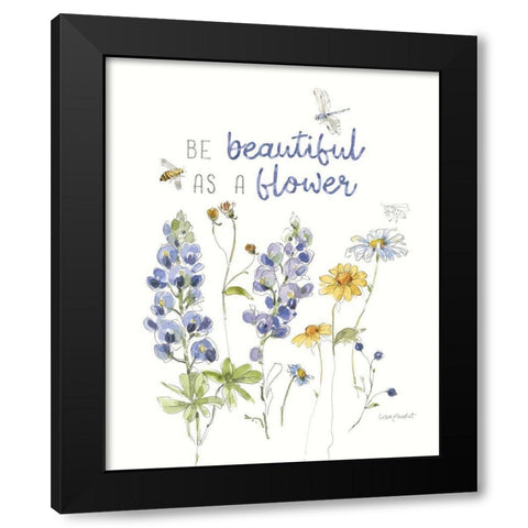 Lovely Blues VI Black Modern Wood Framed Art Print by Audit, Lisa