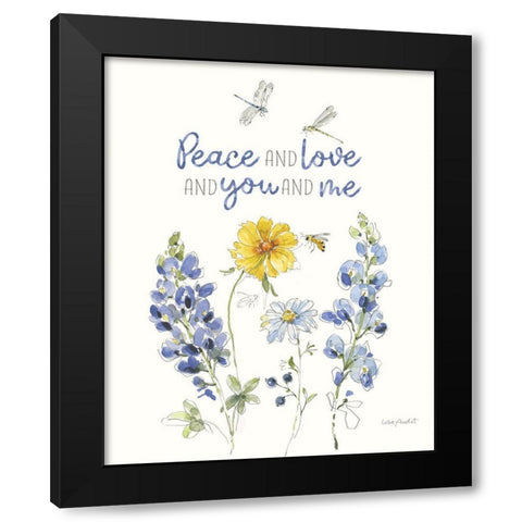 Lovely Blues VII Black Modern Wood Framed Art Print with Double Matting by Audit, Lisa