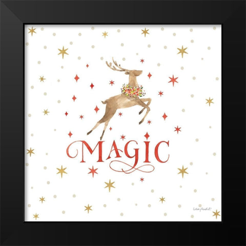 Merry And Bright 11 Black Modern Wood Framed Art Print by Audit, Lisa