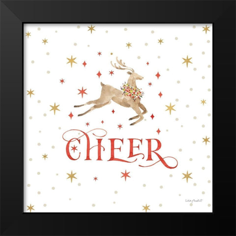 Merry And Bright 12 Black Modern Wood Framed Art Print by Audit, Lisa