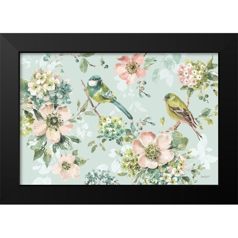 Mint Crush 01 on Mint Black Modern Wood Framed Art Print by Audit, Lisa