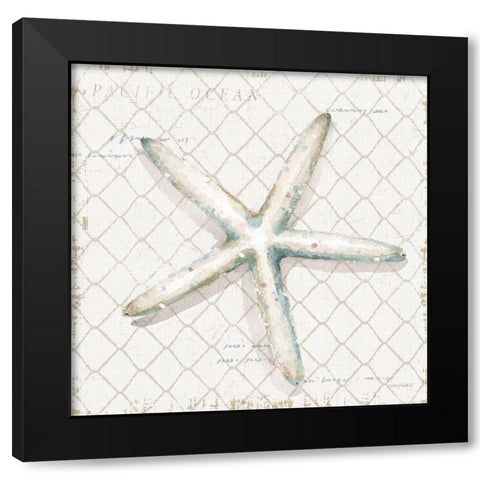 Ocean View II Black Modern Wood Framed Art Print with Double Matting by Audit, Lisa