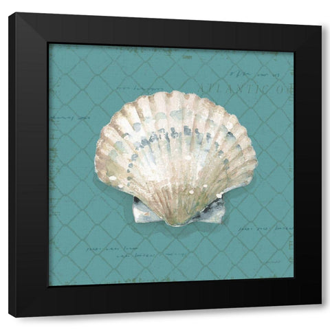 Ocean View III on Teal Black Modern Wood Framed Art Print with Double Matting by Audit, Lisa