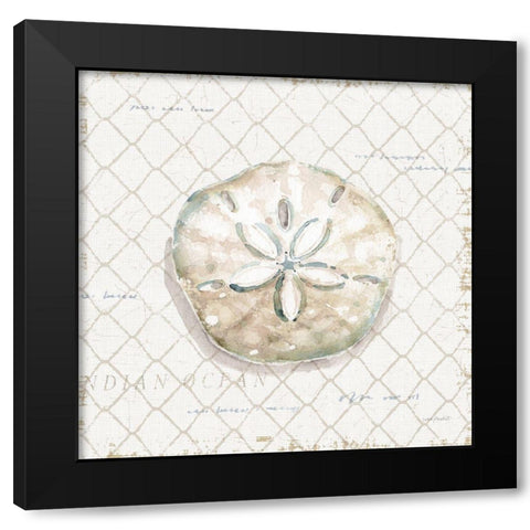 Ocean View V Black Modern Wood Framed Art Print with Double Matting by Audit, Lisa