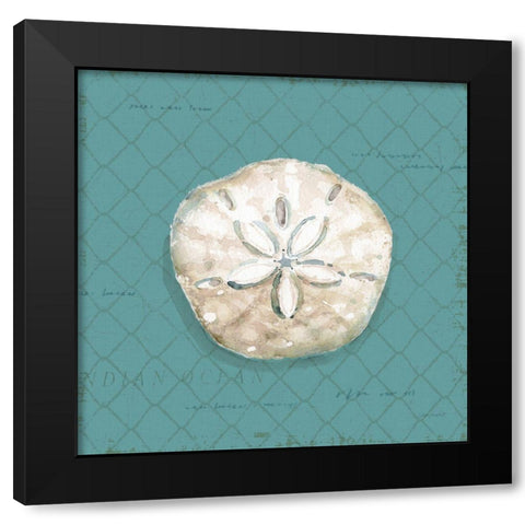 Ocean View V on Teal Black Modern Wood Framed Art Print by Audit, Lisa