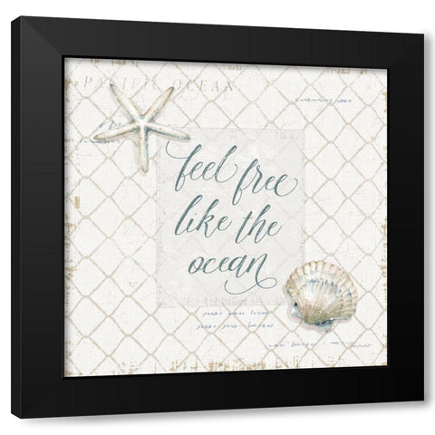 Ocean View VI Black Modern Wood Framed Art Print by Audit, Lisa