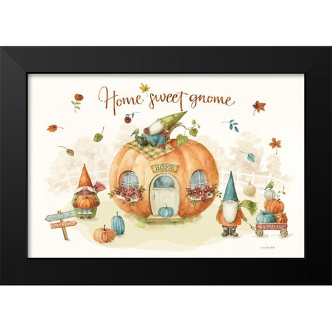 Pumpkin Patch I Black Modern Wood Framed Art Print by Audit, Lisa