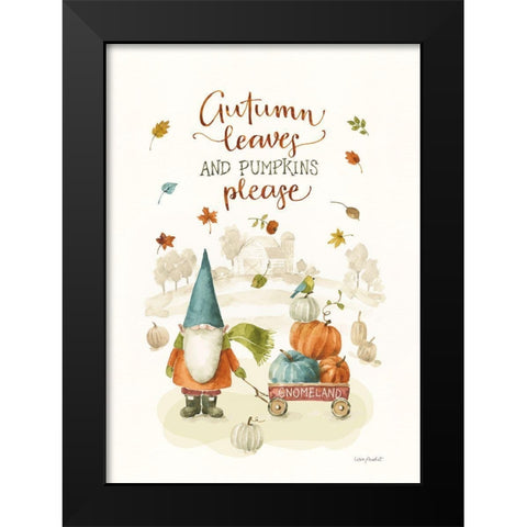 Pumpkin Patch III Black Modern Wood Framed Art Print by Audit, Lisa