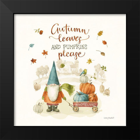 Pumpkin Patch IX Black Modern Wood Framed Art Print by Audit, Lisa