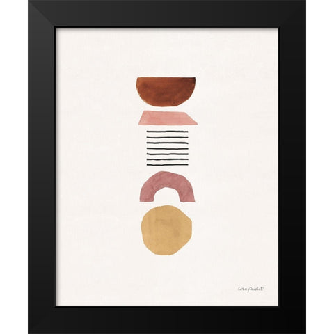 Shapes and Forms 05 Black Modern Wood Framed Art Print by Audit, Lisa