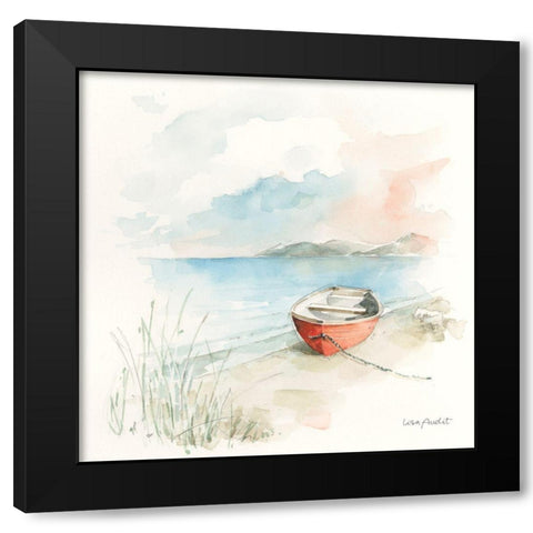 Seaside Journey IV Black Modern Wood Framed Art Print with Double Matting by Audit, Lisa
