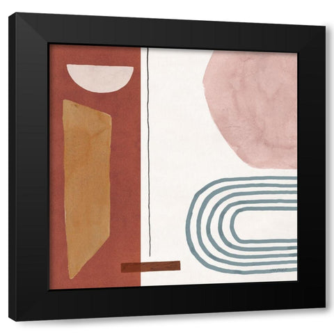 Sierra Abstract 02 Black Modern Wood Framed Art Print by Audit, Lisa