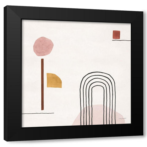 Sierra Abstract 05 Black Modern Wood Framed Art Print by Audit, Lisa