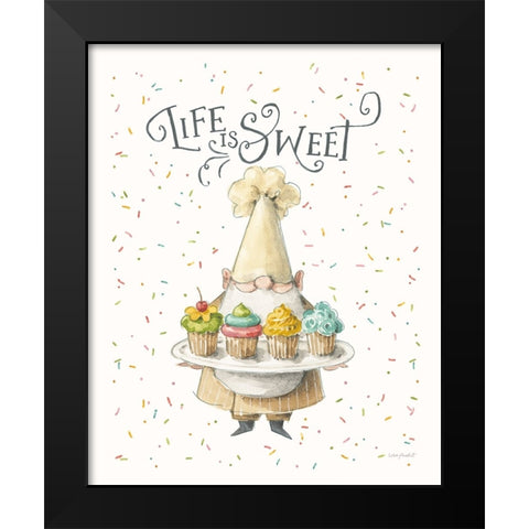 Sweet Little Pleasures III Black Modern Wood Framed Art Print by Audit, Lisa