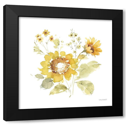 Sunflowers Forever 06 Black Modern Wood Framed Art Print by Audit, Lisa