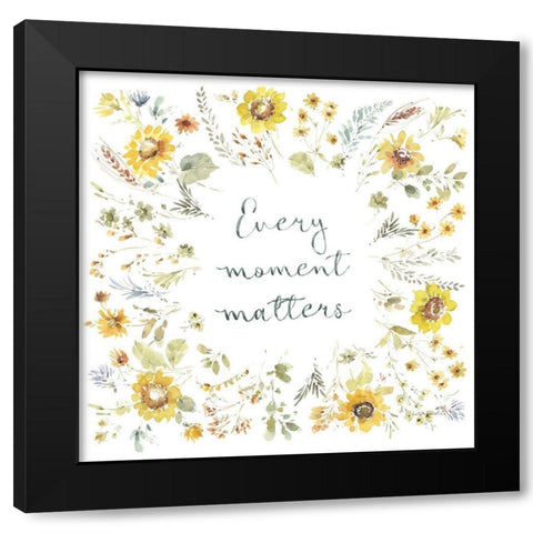 Sunflowers Forever 12 Black Modern Wood Framed Art Print by Audit, Lisa