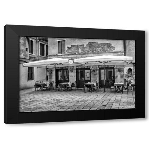 Open at Seven BW Black Modern Wood Framed Art Print with Double Matting by Head, Danny