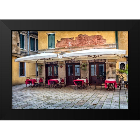 Open at Seven Black Modern Wood Framed Art Print by Head, Danny