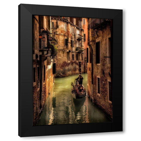 All Aglow Black Modern Wood Framed Art Print by Head, Danny