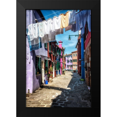 Out to Dry Black Modern Wood Framed Art Print by Head, Danny