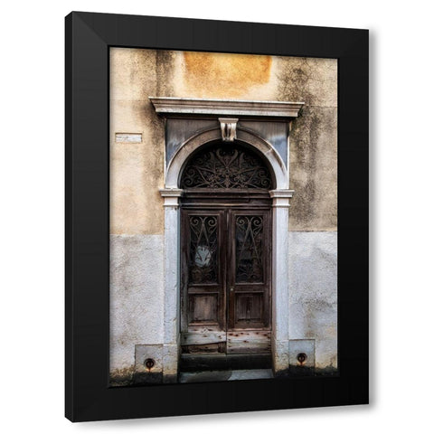 Venetian Door Black Modern Wood Framed Art Print by Head, Danny