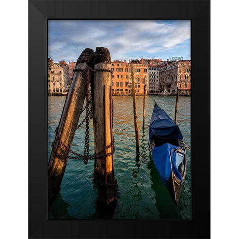 On The Grand Black Modern Wood Framed Art Print by Head, Danny