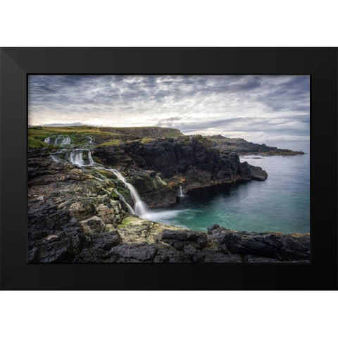 Northern Coast Black Modern Wood Framed Art Print by Head, Danny
