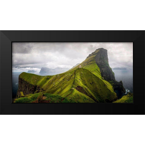 North Atlantic Panorama Black Modern Wood Framed Art Print by Head, Danny