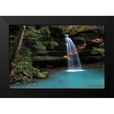 Shangri La Black Modern Wood Framed Art Print by Head, Danny