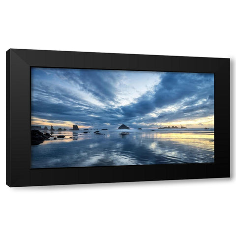Reflections Black Modern Wood Framed Art Print with Double Matting by Head, Danny